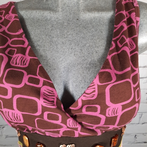 Joyous & free embellished waist tank top size s - Picture 3 of 9